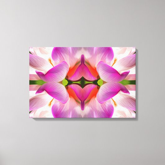 PAARSE STROOM - fractale kunst - Canvas Afdruk (Voorkant)
