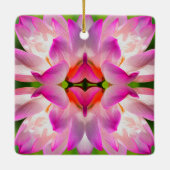 PAARSE STROOM - fractale kunst - Keramisch Ornament (Achterkant)