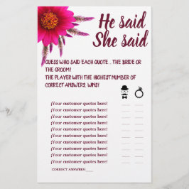 PAARSE STROOM HIJ ZEI DAT ZIJ ZEI DAT SCHOUWER GAM FLYER