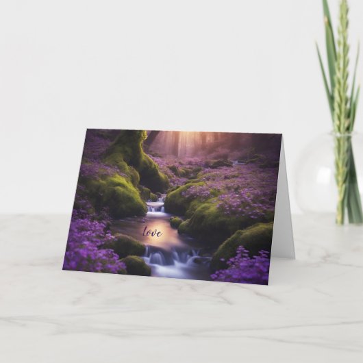 Paarse stroom kaart (Voorkant)