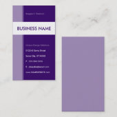 paarse stroomlijn visitekaartje (Voorkant / Achterkant)
