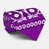 Paarse Stropdas Bandana (Opgerold)