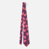 Paarse Stropdas roze harten (Achterkant)