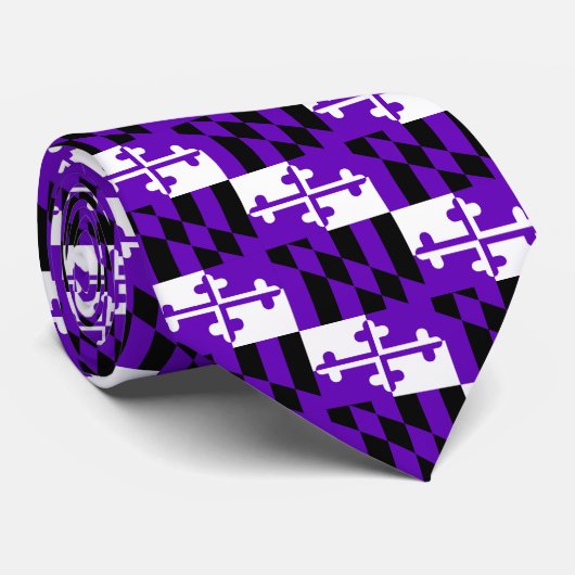 Paarse Stropdas van de vlag van Maryland (Opgerold)