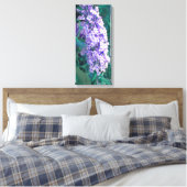 Paarse Struik van de Butterfly Canvas Afdruk (Insitu (Slaapkamer))