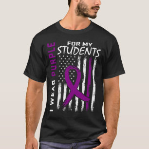 Paarse Studenten Speciaal Ed Leraar Epilepsie Awar T-shirt