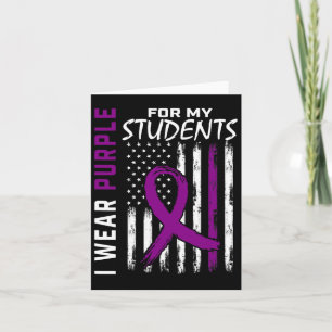 Paarse Studenten Speciaal Onderwijs Docent Epileps Kaart