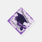 Paarse studiepunten en diplomaten Napkins Servetten (Hoek)