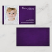  Paarse Studio Portret Fotograaf Visitekaartje (Voorkant / Achterkant)