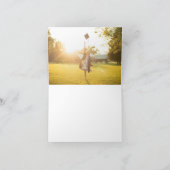 Paarse stuifmep en cowboy Boot Bedankkaart (Binnen)