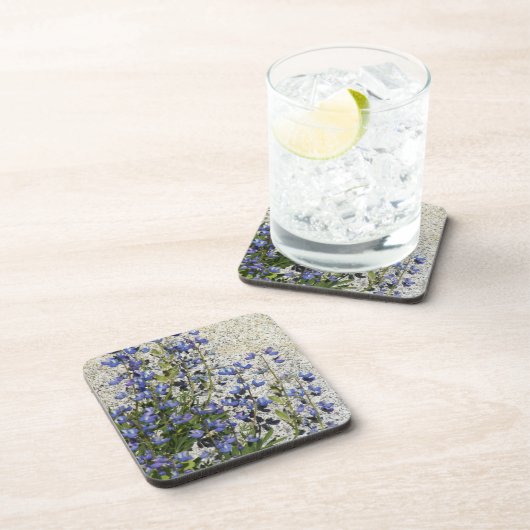 Paarse subalpine Lupine Floral Bier Onderzetter (Rechterzijde)