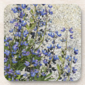 Paarse subalpine Lupine Floral Bier Onderzetter (Voorkant)