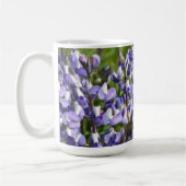 Paarse subalpine Lupine Floral Koffiemok (Links)