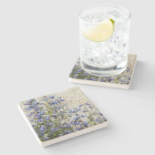 Paarse subalpine Lupine Floral Stenen Onderzetter (Zijkant)