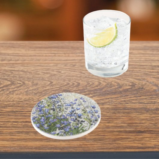 Paarse subalpine Lupine Floral Zandsteen Onderzetter