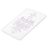 Paarse subtiele schade bespaart de datum Flexi Mag Magneet (Linkerzijde)