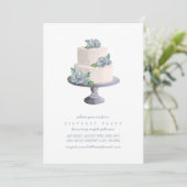 Paarse Succulent Birthday Cake Kaart (Staand voorkant)