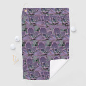 Paarse Succulent Golfhanddoek (Insitu)