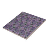Paarse Succulent Tegeltje (Zijkant)
