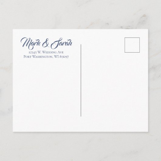 Paarse Succulents Wedding Save the Date Aankondigingskaart (Achterkant)