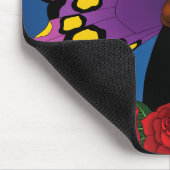 Paarse Sugar Skull Fairy Muismat (Hoek)