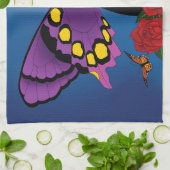 Paarse Sugar Skull Fairy Theedoek (Gevouwen)