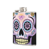 Paarse Suiker Schedel Heupfles (Links)