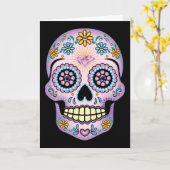 Paarse Suikerhuid Kaart (Gele Bloem)