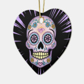 Paarse Suikerhuid Keramisch Ornament (Links)