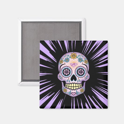 Paarse Suikerhuid Magneet (Voorkant / Achterkant)