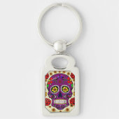 Paarse suikerriet Dag van de Sleutelhanger (Voorkant)