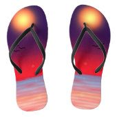 Paarse Summer Beach Blazing Sun Teenslippers (Voetbed)