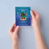 Paarse Summer Club Beach Graduparty Flyer (Hand)