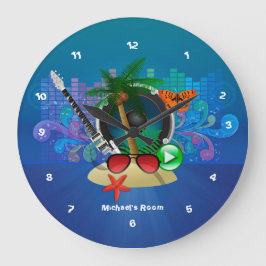 Paarse Summer Club Beach House Grote Klok