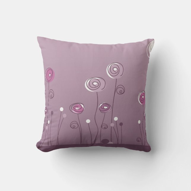 Paarse Summer Pillow Kussen (Voorkant)