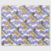 Paarse Sun Baby Stuff Cadeaupapier (Vlak)