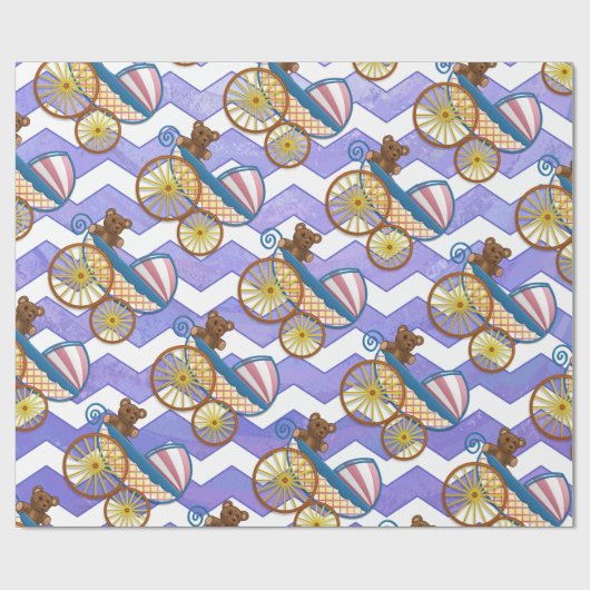 Paarse Sun Baby Stuff Cadeaupapier (Vlak)