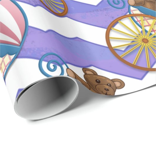 Paarse Sun Baby Stuff Cadeaupapier (Rol Hoek)