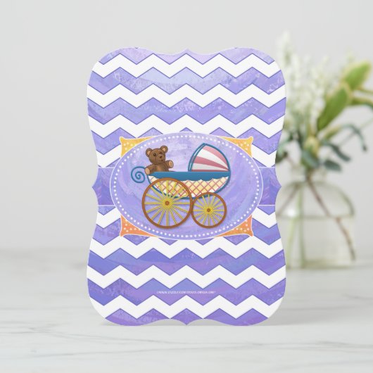 Paarse Sun Baby Stuff Kaart (Staand voorkant)