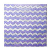 Paarse Sun Chevron Pattern Tegeltje (Voorkant)