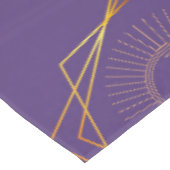 Paarse Sun en Moon Tablecloth, Paarse tablet Tafelkleed (Gekanteld)