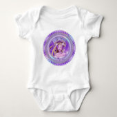 Paarse Sun Fairy Baby Bodysuit (Voorkant)