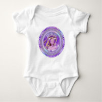 Paarse Sun Fairy Baby Bodysuit