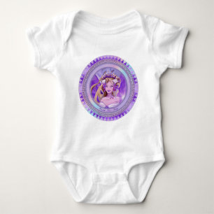 Paarse Sun Fairy Baby Bodysuit