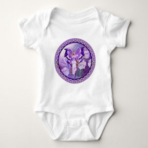 Paarse Sun Fairy Baby Bodysuit