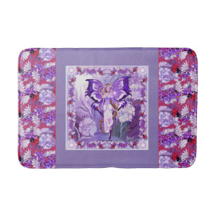 Paarse Sun fairy Bath Mat