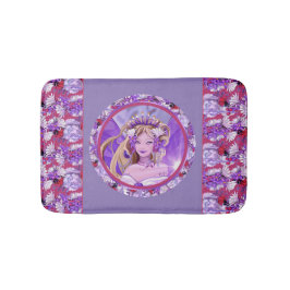 Paarse Sun fairy Bath Mat