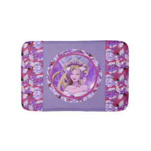 Paarse Sun fairy Bath Mat