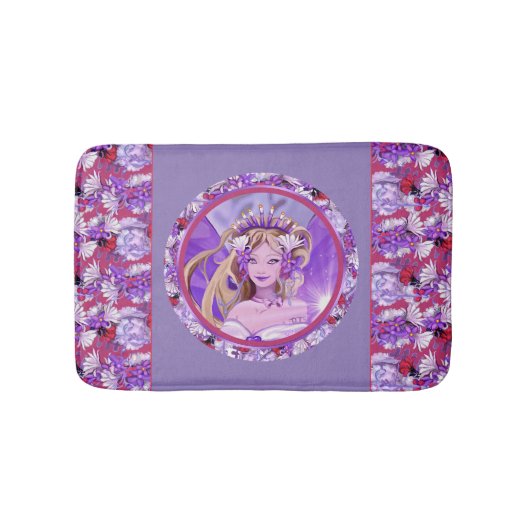 Paarse Sun fairy Bath Mat (Voorkant)