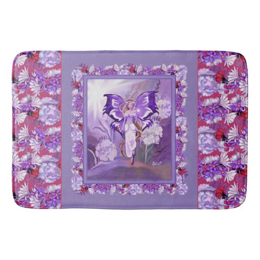 Paarse Sun fairy Bath Mat (Voorkant)
